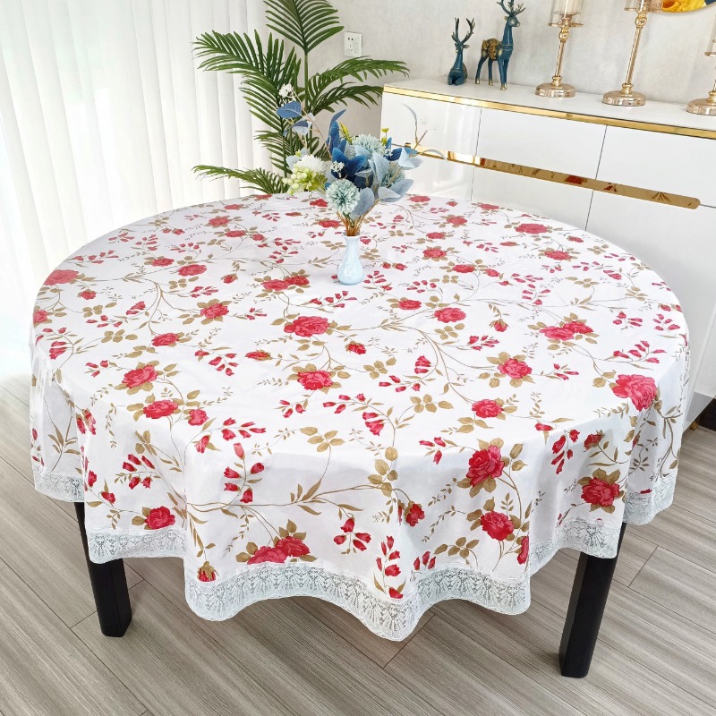 Outdoor Furniture Year Round - Tovaglia Rotonda in PVC con Stampa