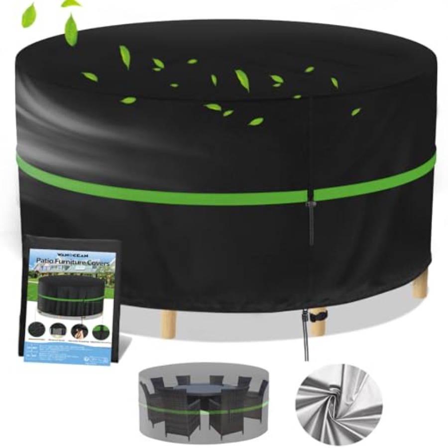 Outdoor Furniture Cover Waterproof - Coperture per mobili da giardino rotondi,