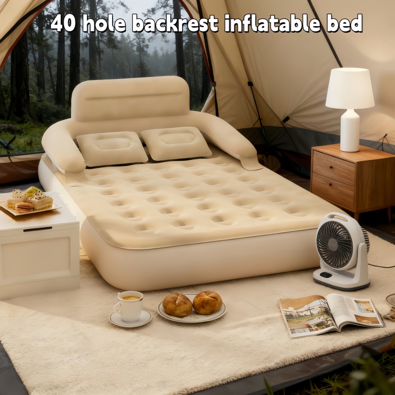 Outdoor Furniture Pillows - Letto Gonfiabile da Campeggio per Due