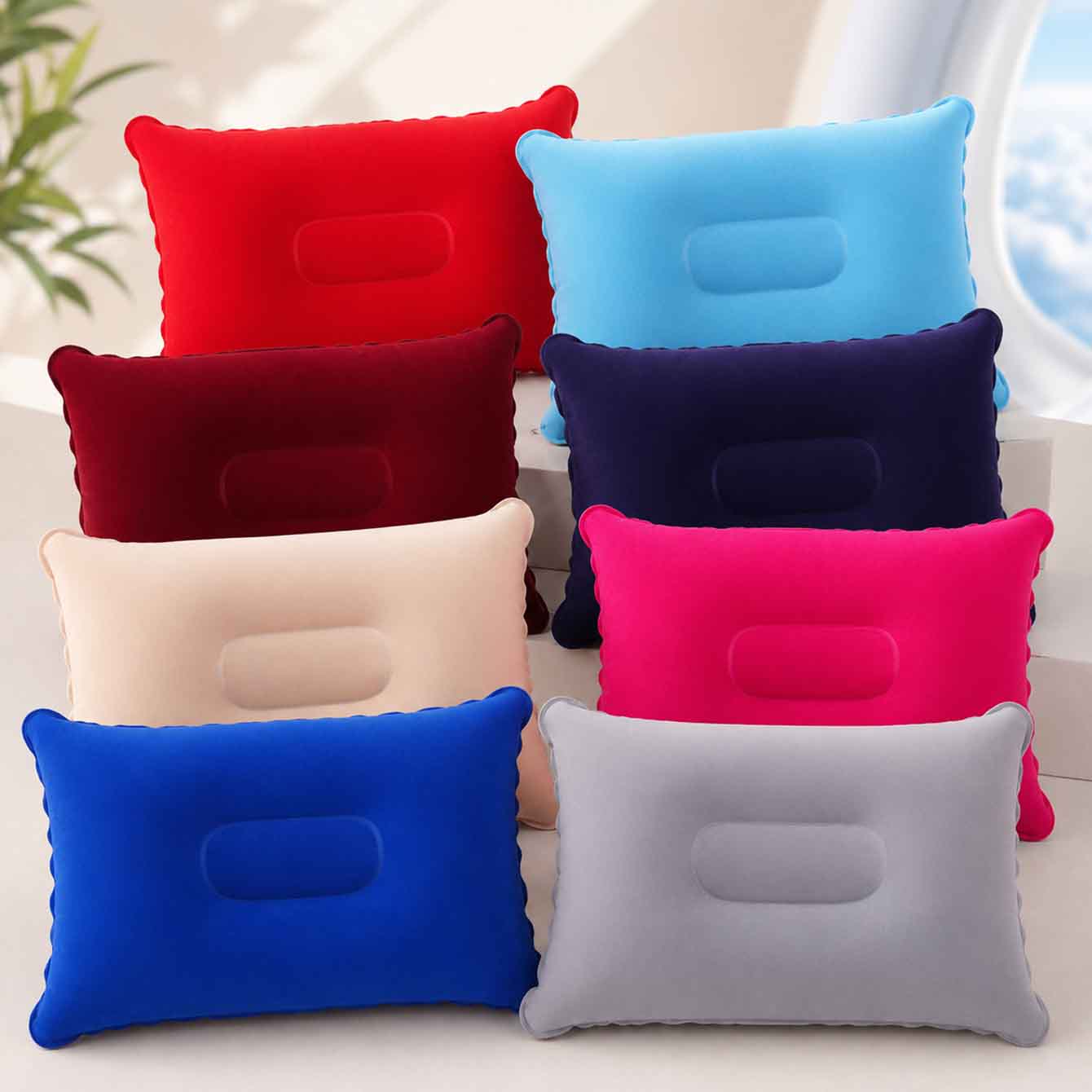Outdoor Furniture Pillows - Confezione da 2 Cuscini Gonfiabili Ultraleggeri