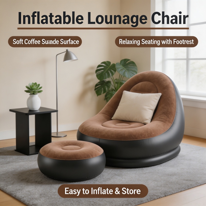 Outdoor Furniture Lounge Set - Divano Gonfiabile Pieghevole per Esterni con