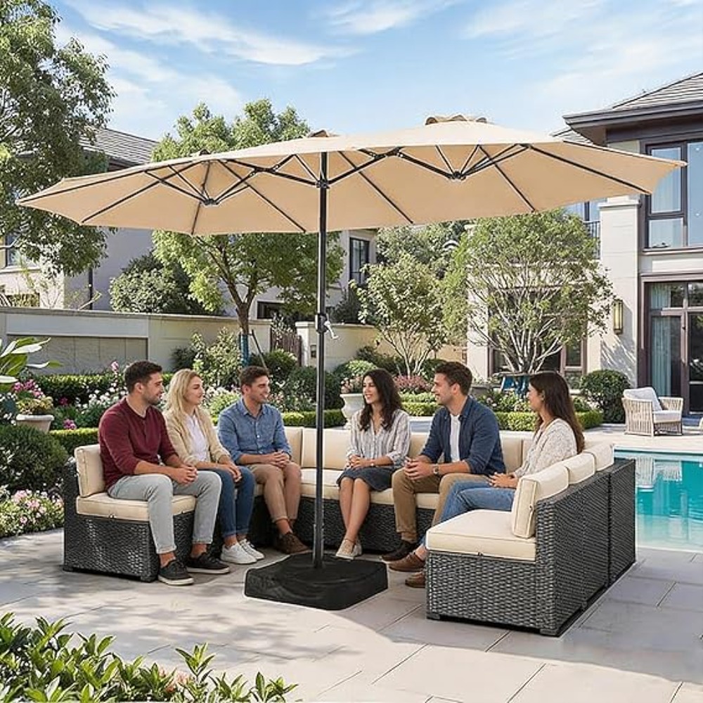 Outdoor Furniture Umbrella - Ombrellone da Patio da 4,5 m