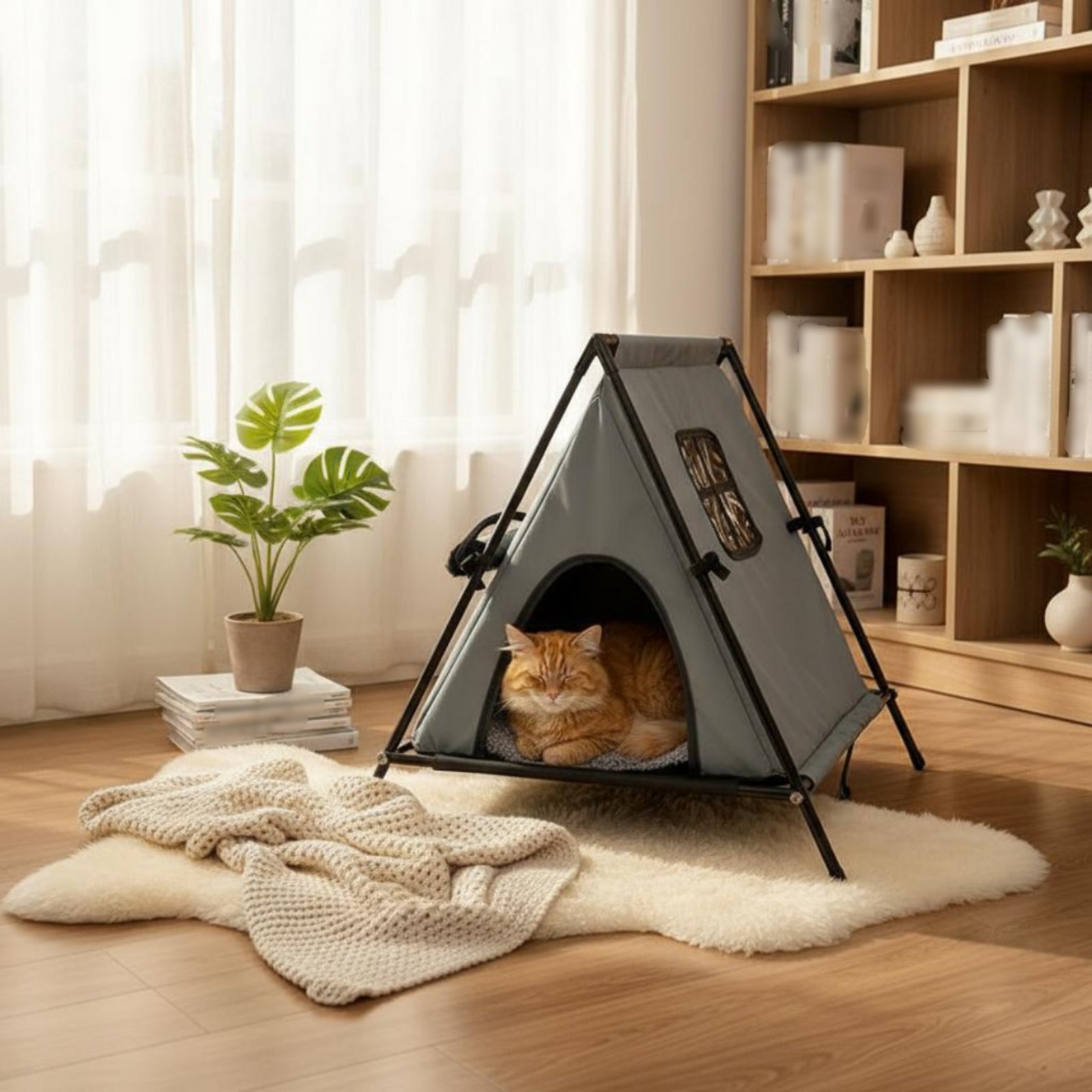 Outdoor Furniture Year Round - Cuccia per Gatti Riscaldante per Tutte