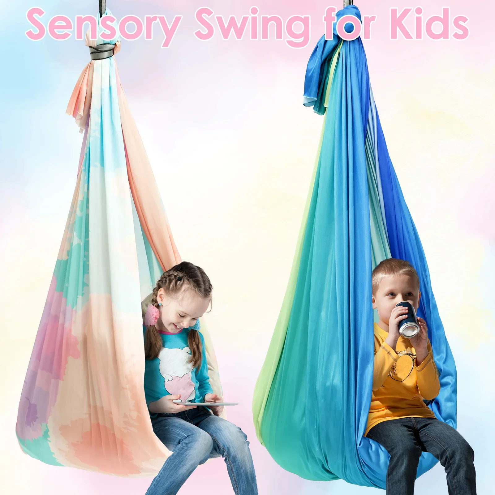 Outdoor Furniture Kids - Altalena Sensoriale Confortevole per Bambini, Amaca
