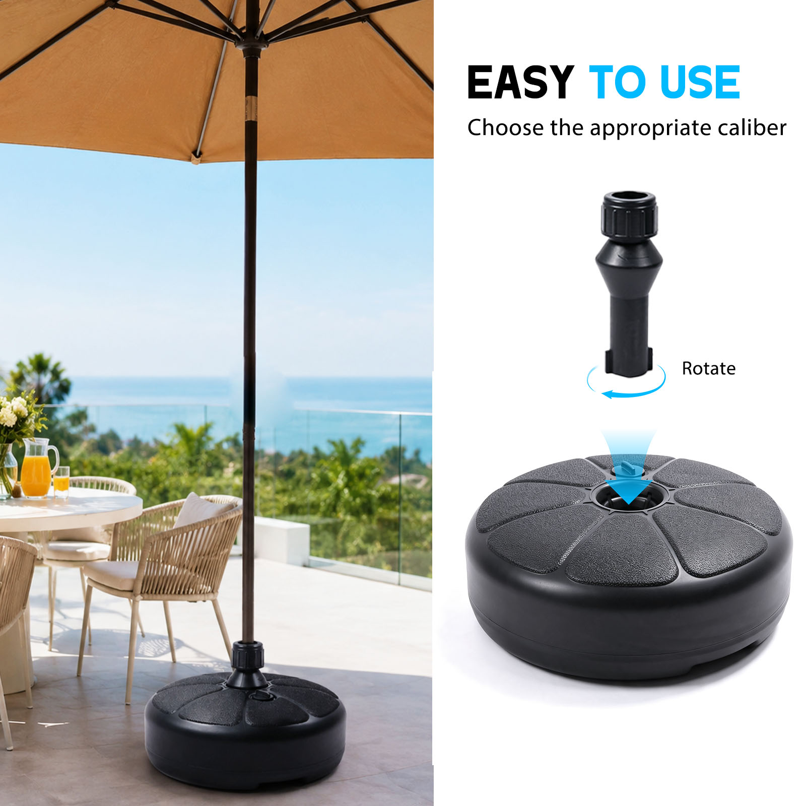 Base per Ombrellone Riempibile - Outdoor Furniture With Umbrella recensione e prezzo