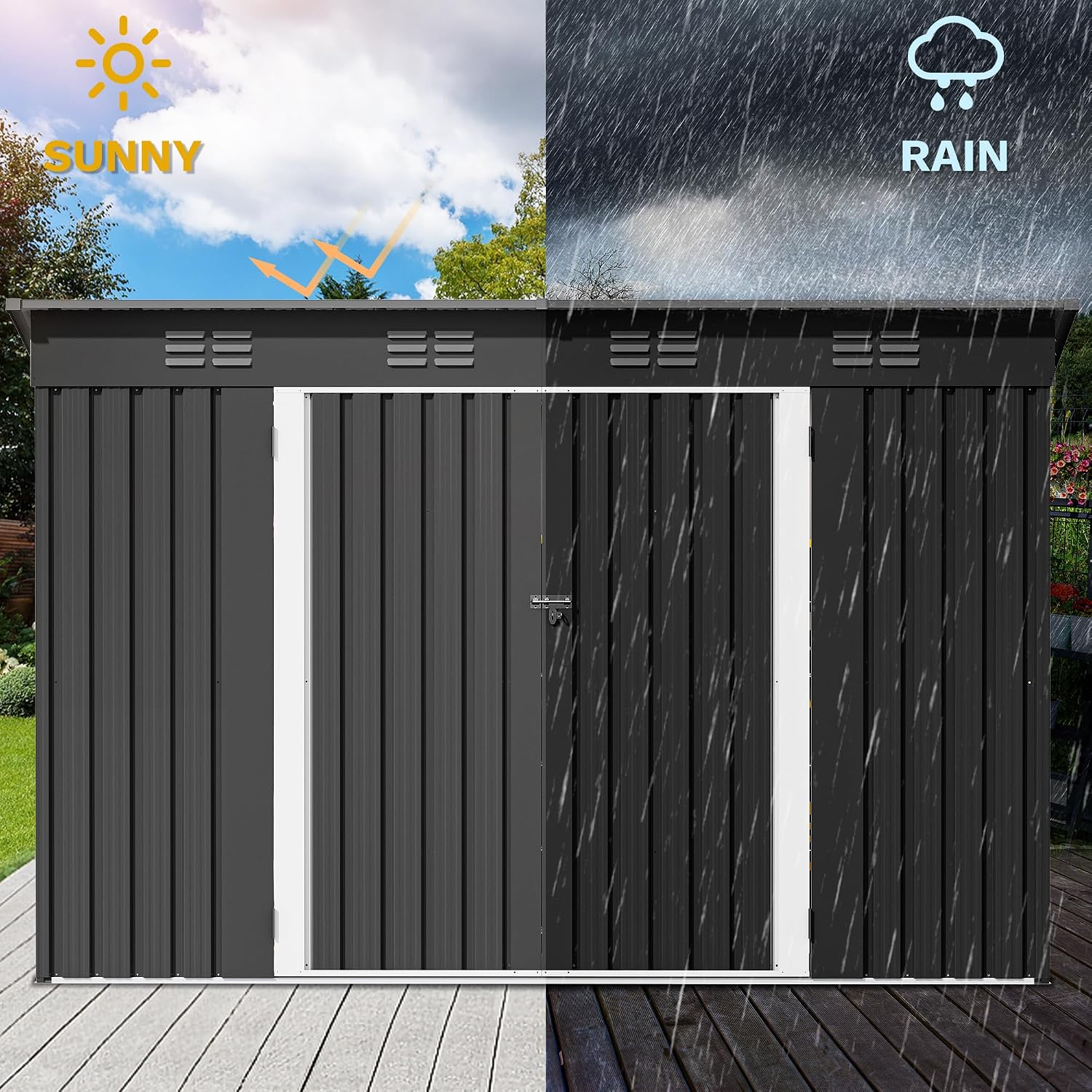 Casetta da Giardino 9' x 4' co - Outdoor Furniture Heavy Duty recensione e prezzo
