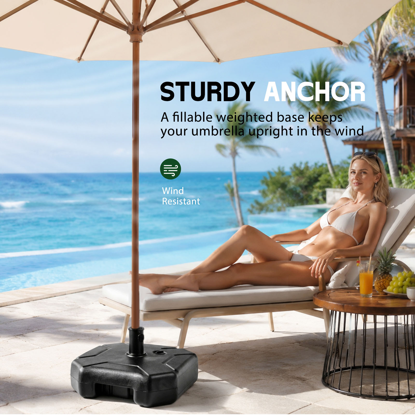 Base per Ombrellone da Esterno - Outdoor Furniture With Umbrella recensione e prezzo