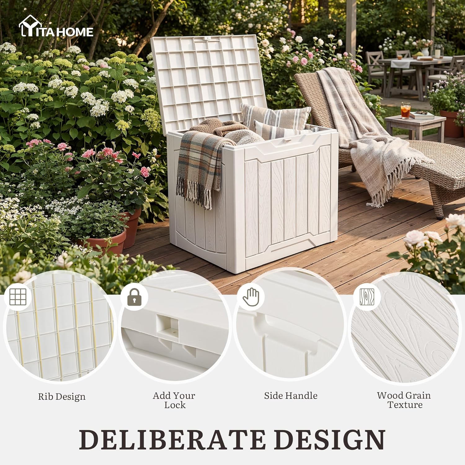 Set di 2 contenitori da estern - Garden Storage Box recensione e prezzo
