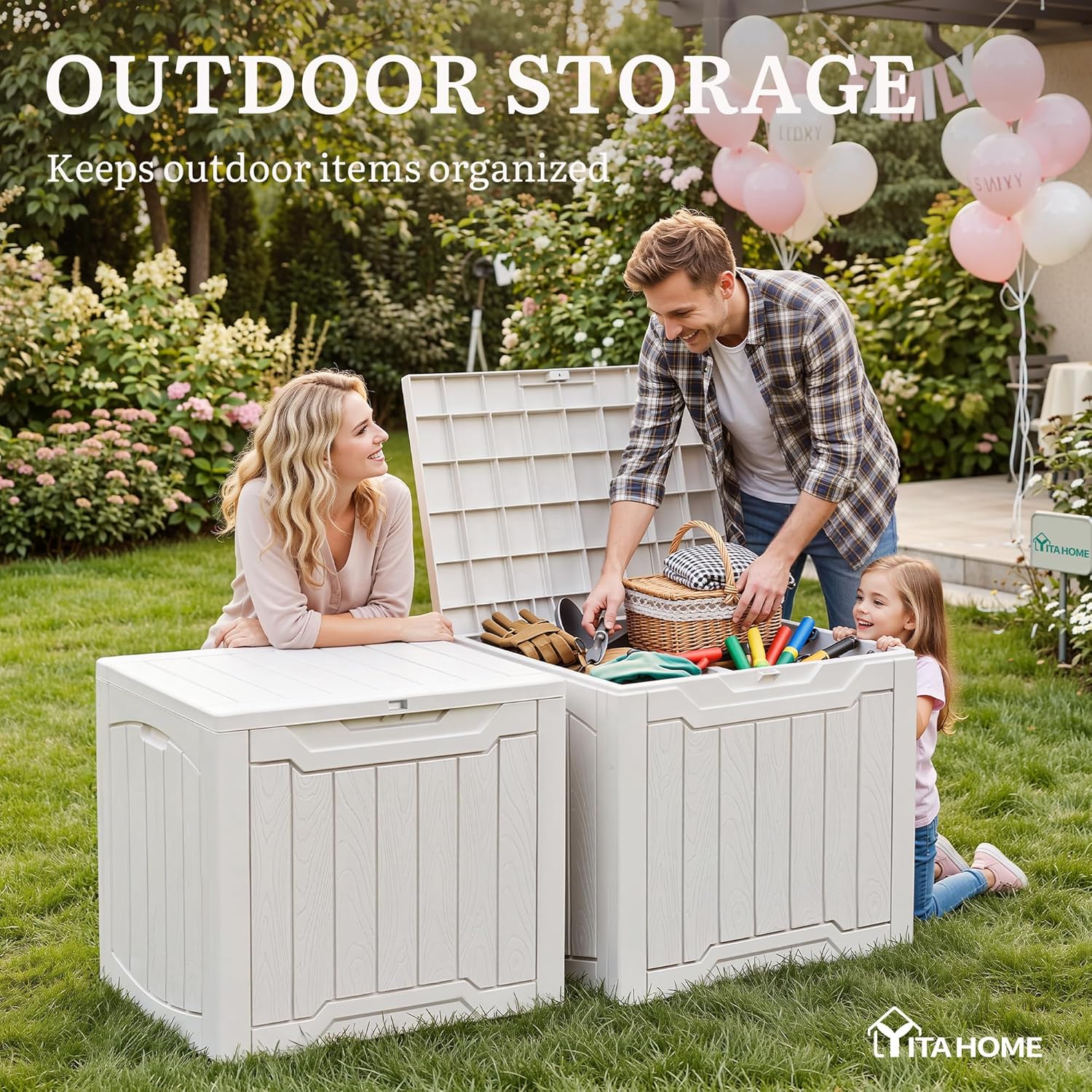 Set di 2 contenitori da estern - Garden Storage Box recensione e prezzo