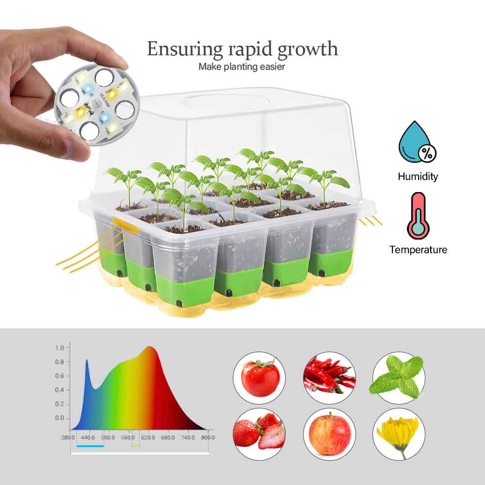 LED Grow Light Seedling Starte - Garden Storage Box recensione e prezzo