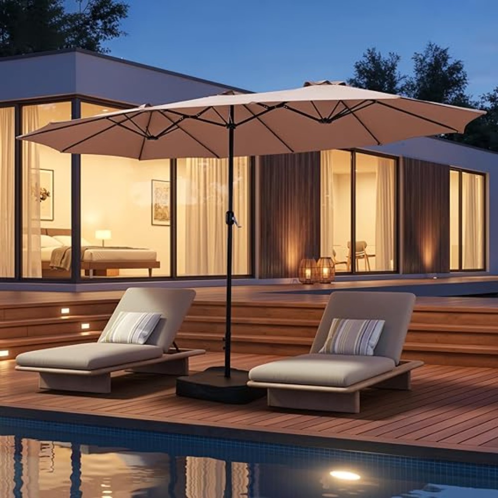 Ombrellone da Patio da 4,5 m c - Outdoor Furniture Umbrella recensione e prezzo