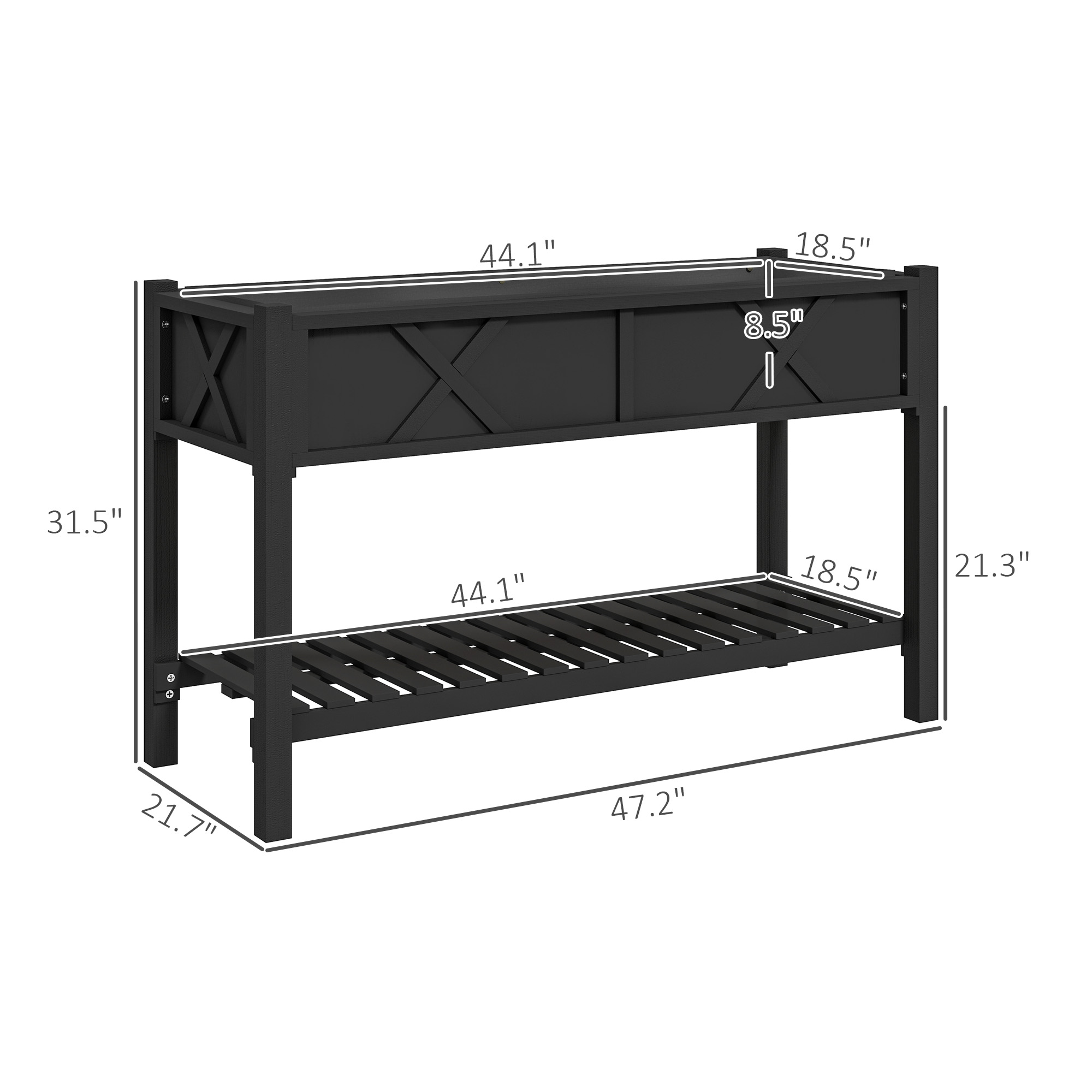 Fioriera Rialzata in Legno, Va - Garden Storage Box recensione e prezzo