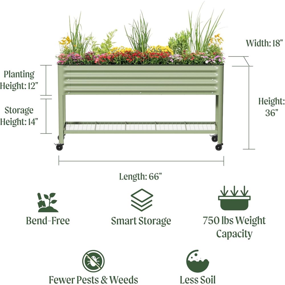 Fioriera rialzata sottile da g - Garden Storage Box recensione e prezzo