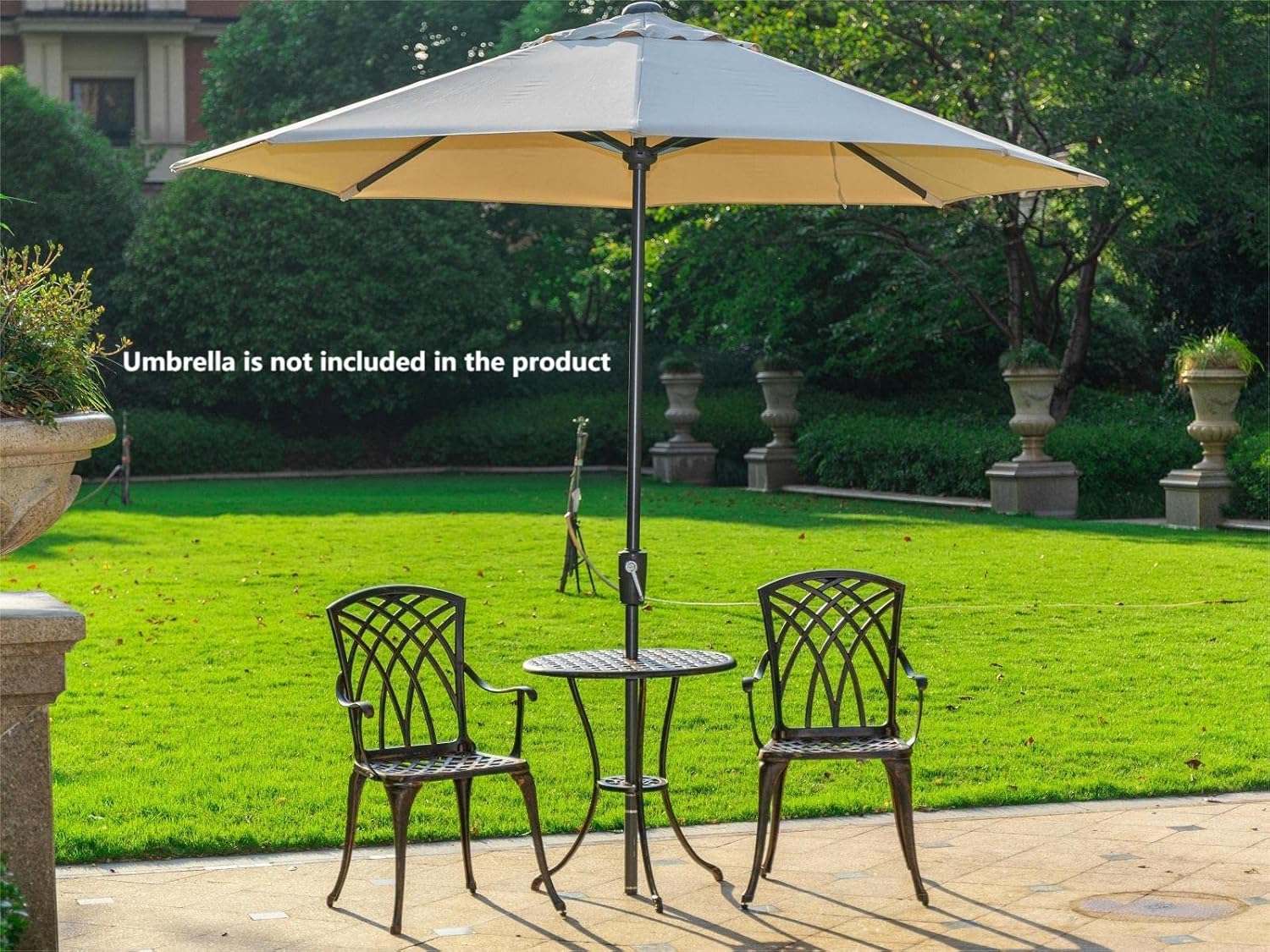 Set da bistrot da esterno in 3 - Outdoor Furniture Aluminum recensione e prezzo