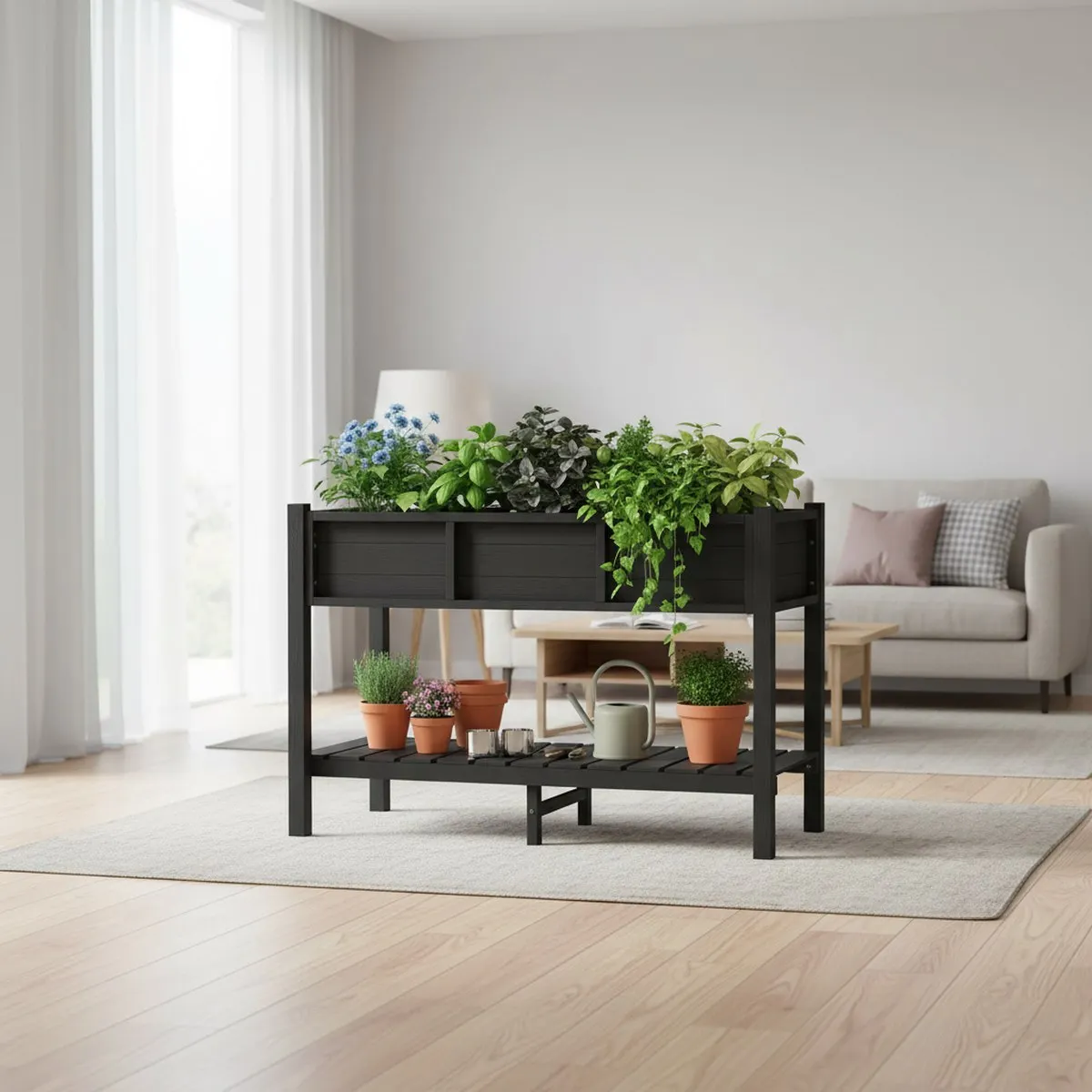 Fioriera Rialzata Grande Nera  - Garden Storage Box recensione e prezzo