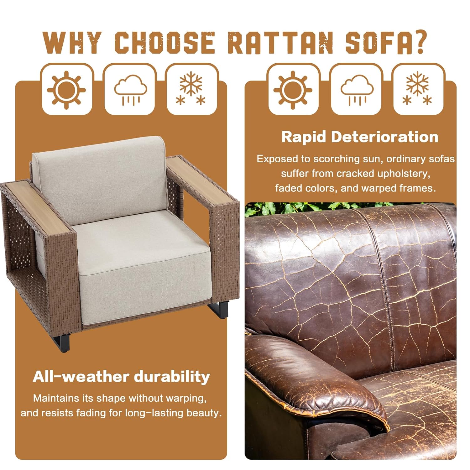 Set di 7 Pezzi di Mobili da Es - Outdoor Furniture Lounge Set recensione e prezzo
