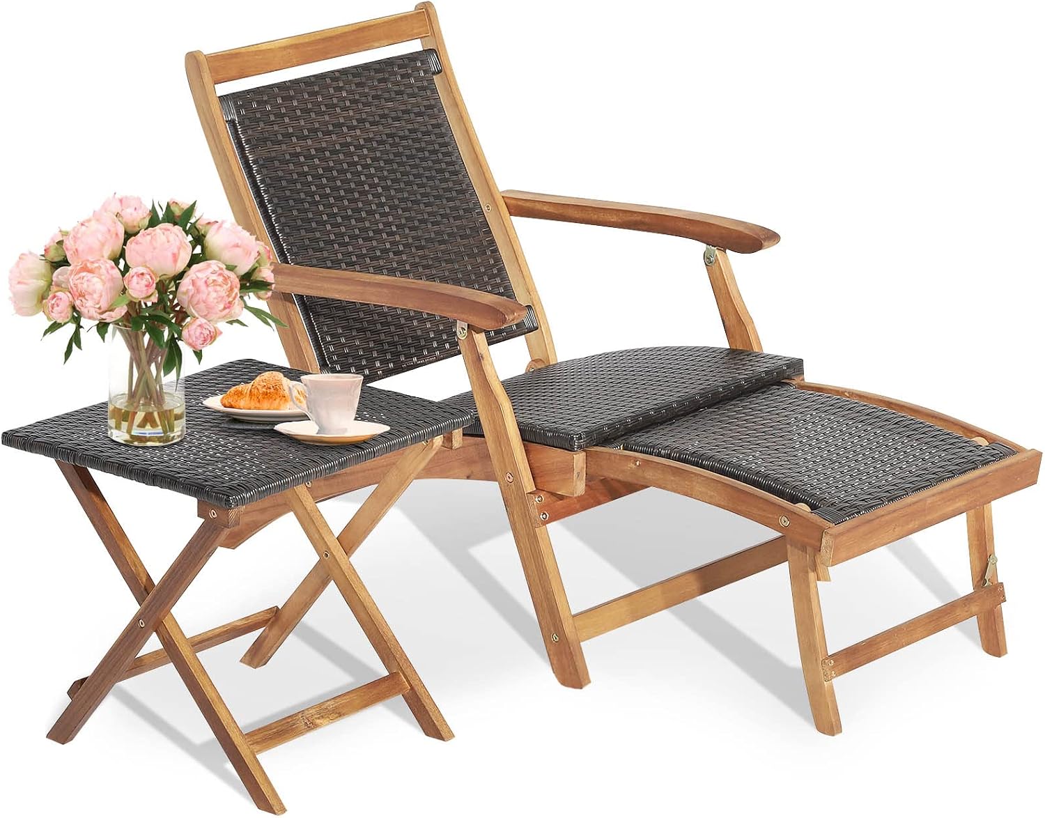 Set Sedia a Sdraio Pieghevole  - Outdoor Furniture Lounge Set recensione e prezzo